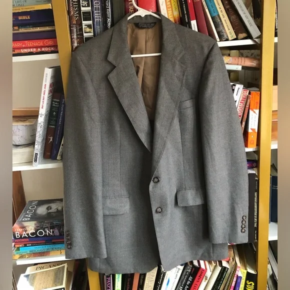 Vintage Gray Wool Blazer - Picture 1 of 7